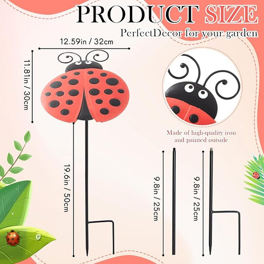 Reallnaive Small Metal Plant Umbrella for Outdoor Bee Garden Decor Umbrella Plants Shade Cover Sunshade Disk Outdoor for Potted Live Decor