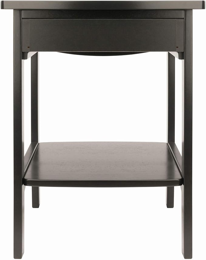 Winsome Wood Claire Accent Table, Black