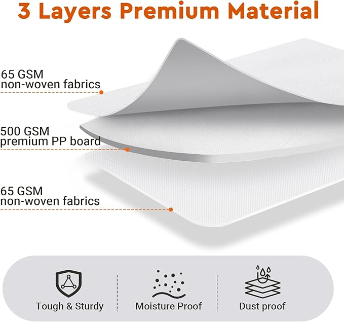 4 Pack Bed Sheet Closet Organizers and Storage,Sturdy Foldable Storage Containers with Window and Label,Storage and Organization for Bedding Sheets,Duvet Covers,Blankets (White)