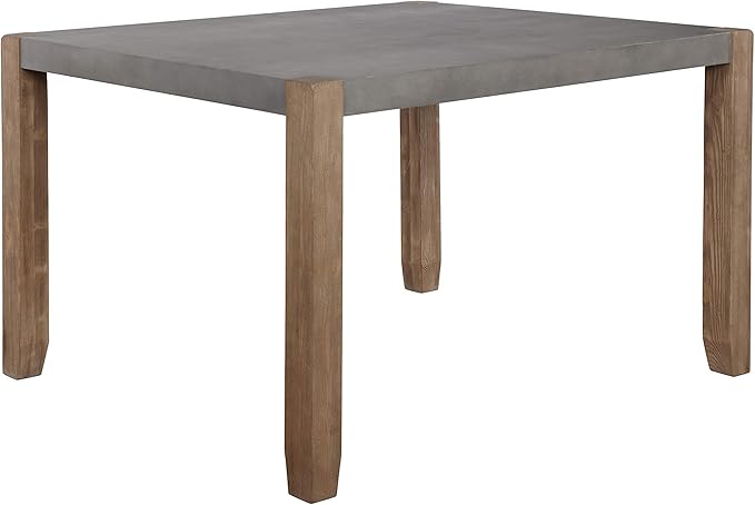 Alaterre Furniture Newport Dining Table Set, Concrete Gray