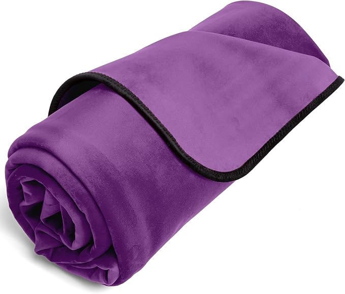Avana Waterproof Throw - Sensual Blanket for Adults - Made in The USA - King Size, Micro-Velvet Purple