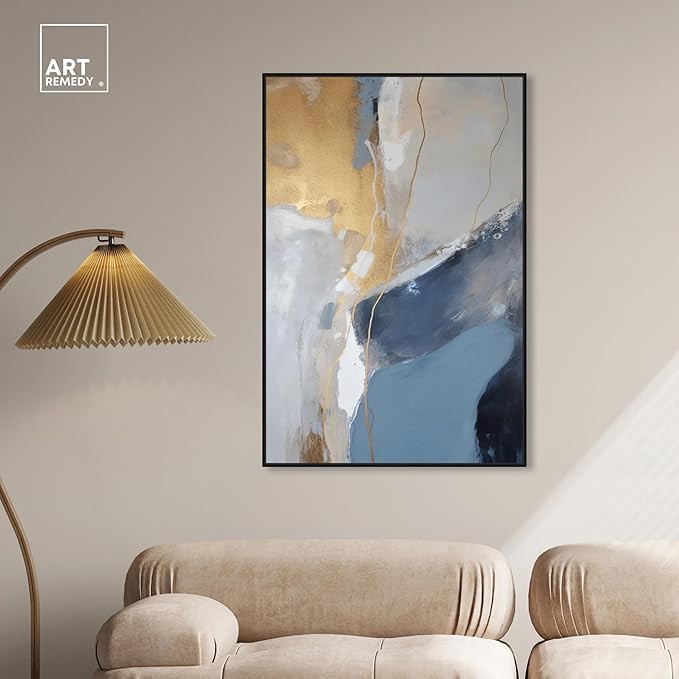 Art Remedy This Close Canvas Timeless Abstract Wall Art, Black Frame, 30" x 45"
