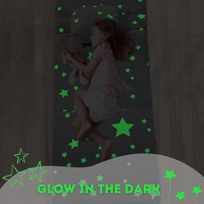 MeMoreCool Kids Tri-Fold Sofa Bed – Glow Star Floor Mattress & Foldable Futon Chair Convertible Toddler Couch | Soft Plush Lounge Mat | Playroom Furniture | Includes Pillow