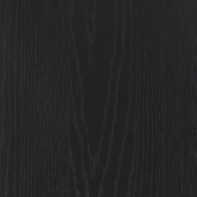 Nathan James Jasper Modern Sideboard, TV Stand with Fluted Doors, Accent Storage for Kitchen or Living Room, Black Oak, Set of 2