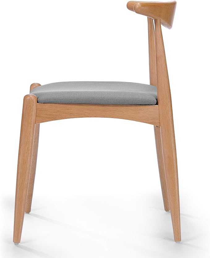 Christopher Knight Home Francie Fabric with Oak Finish Dining Chairs, 2-Pcs Set, Beige