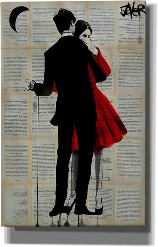 Epic Graffiti 'True Romance' by Loui Jover, Canvas Wall Art, 26"x40"
