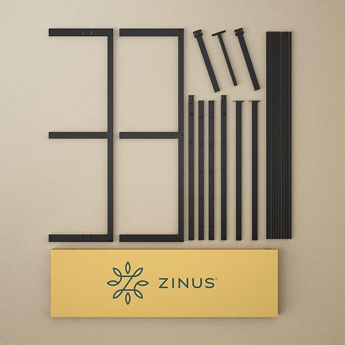 Zinus Yelena 18 Inch Queen Metal Platform Bed Frame, Steel Slat Support, No Box Spring Needed, Easy Assembly