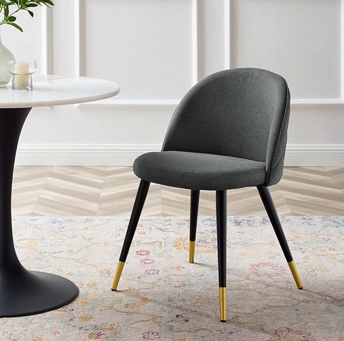 Modway Cordial Fabric Upholstered Accent Set of 2, Dining Chair, Gray