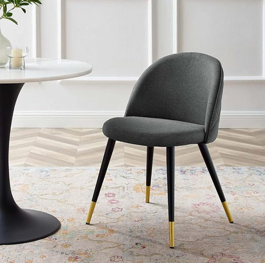 Modway Cordial Fabric Upholstered Accent Set of 2, Dining Chair, Gray