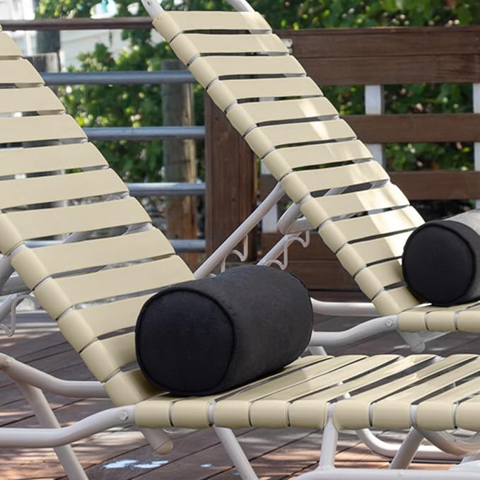 LukLoy 50ft Long Vinyl Straps for Patio Chairs Repair 2" Wide Patio Furniture Replacement Straps, Driftwood