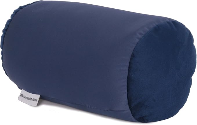 Mooshi Squish Microbead Jelly Bean Bed Pillow, 14" x 7" - Airy Squishy Soft Microbeads - Seventeen Fun Bubbly Colors To Choose From - Cuddly And Fun Teen Decorative Accessory - Bed Pillow, Blue