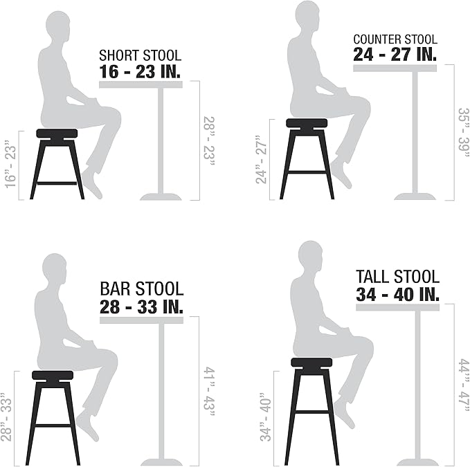 Linon Home Décor Linon 32.5" Backless Claridge Stool Rustic, Natural Bar