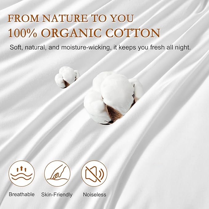 YOUR MOON Soft Natural Wool Pillow King Size, Fluffy Thick Down Alternative Pillows for Side Sleeper, Support Gusseted Bed Pillow for Sleeping, 100% Cotton Cover (White)