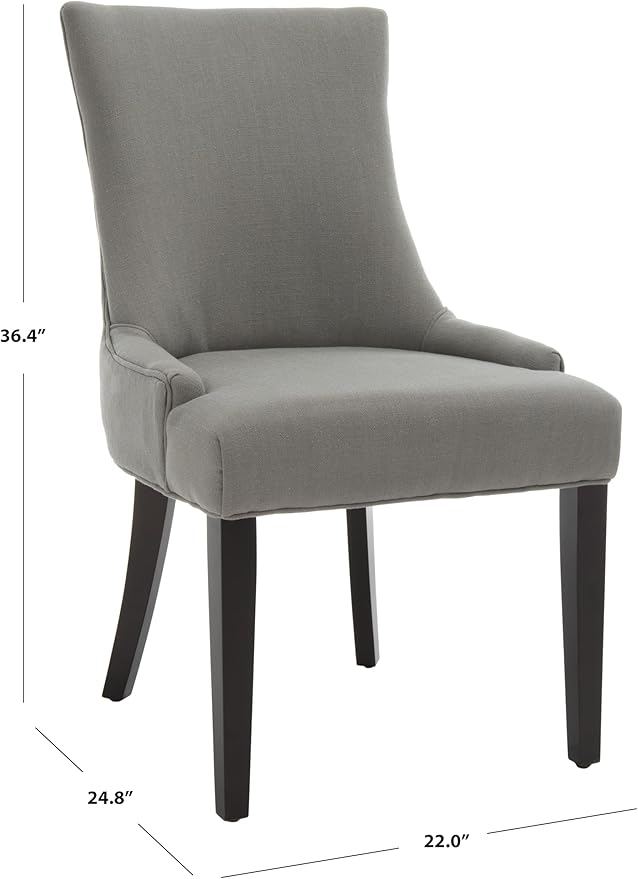 Safavieh Mercer Collection Lester Dining Chairs, Granite, Set of 2