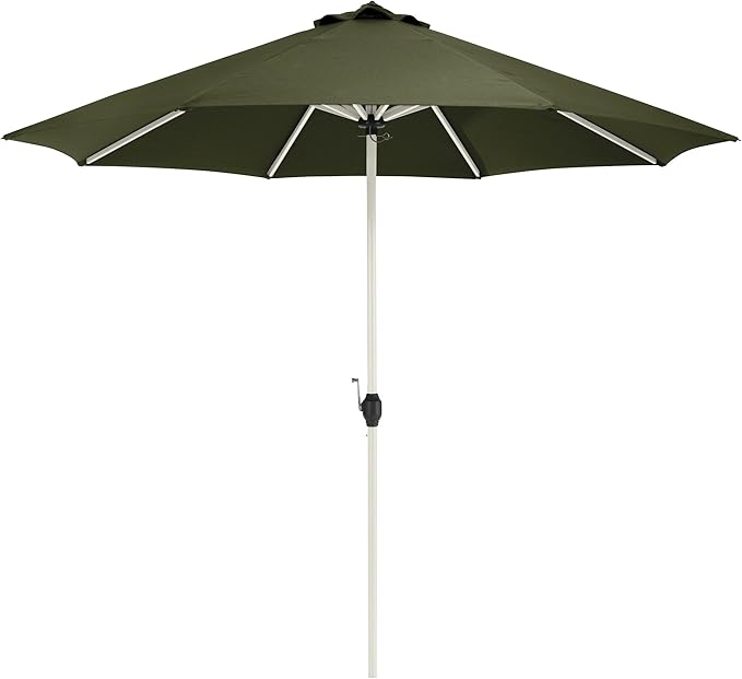 Classic Accessories Montlake™ Fadesafe™ 9' Round Aluminum Patio Umbrella, Heather Fern