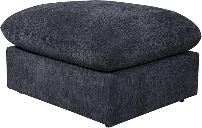 YOPTO 146" Convertible Sectional Sofa Couch,8 Seat Modular Living Room Furniture Sets with 2 Pillows & Movable Ottoman,Chenille Upholstered Cloud Couches,L-Shaped Comfy Sofas,for Living Room,Dark Gray
