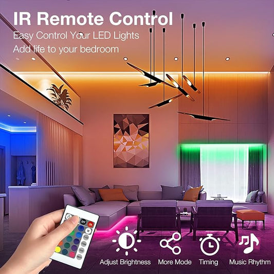 DAYBETTER Led Strip Lights 200 ft(2 Rolls of 100 ft) Smart Strips with App Control Remote, Led Lights for Bedroom, Music Sync Color Changing for Room Home Decor Party Festival