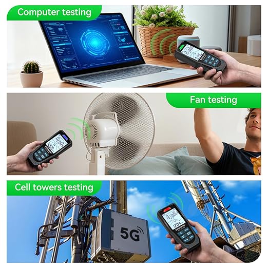 EMF Meter, Digital EMF Detector for Electromagnetic Radiation, Handheld EMF Reader for Home Inspection, Ghost Hunting and Office Use