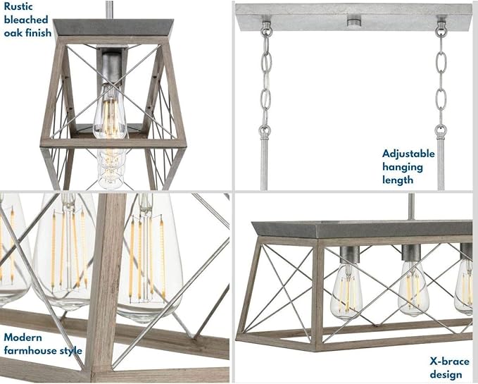 Progress Lighting P400048-141 Briarwood Chandeliers, Galvanized