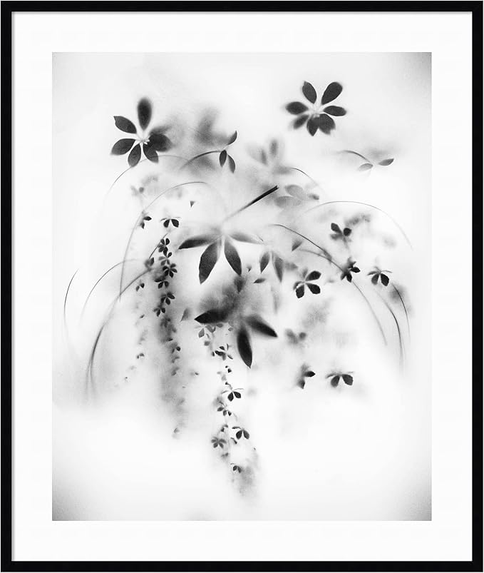 Amanti Art Framed Wall Art Print (35x41) Natural Floral Veil by Teis Albers Framed Poster for Wall Decor, Living Room, Bedroom, Bathroom, Kitchen, Office or Business Artwork from WI, USA