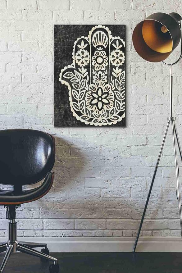 Epic Graffiti 'Night Hamsa II' by Chariklia Zarris Canvas Wall Art, 18"x26"
