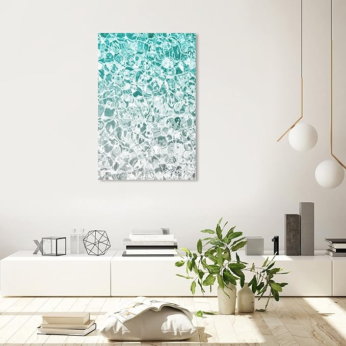 The Oliver Gal Artist Co. Nautical Wall Art Canvas Prints Coastal Clear Aqua Waters Home Décor, 24x36