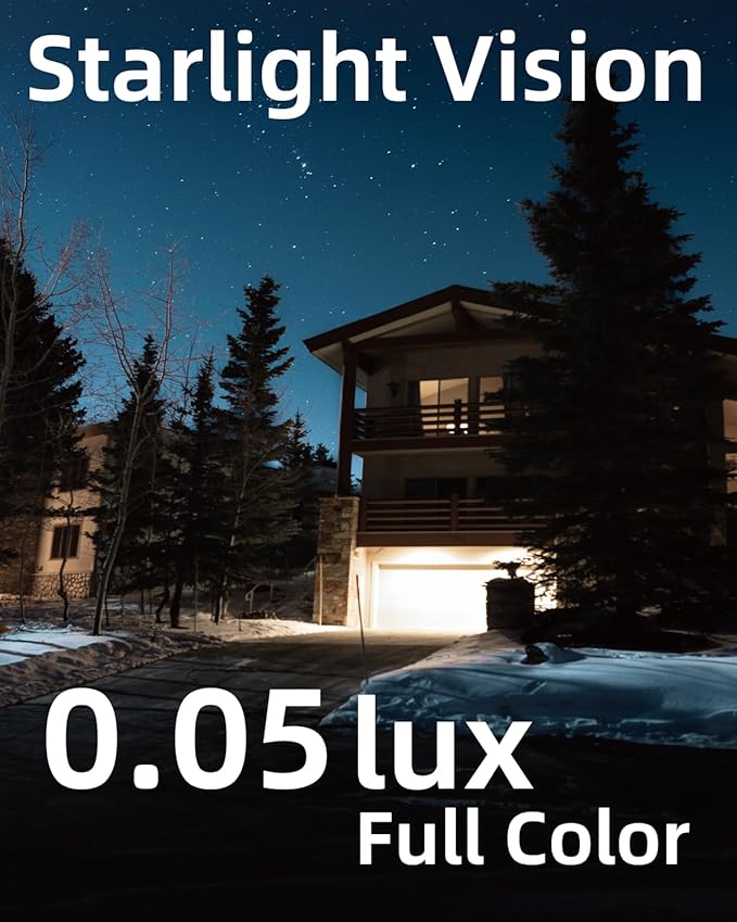 virtavo Wireless Outdoor Security Camera, Solar Powered 2K Starlight Color Night Vision, Battery, AI Human/Vehicle Detection, 2-Way Audio, IP66 Weatherproof, 2.4G WiFi, SD/Cloud Storage
