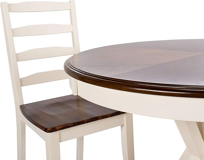 Safavieh Home Shay White and Natural 5-piece Dining Set