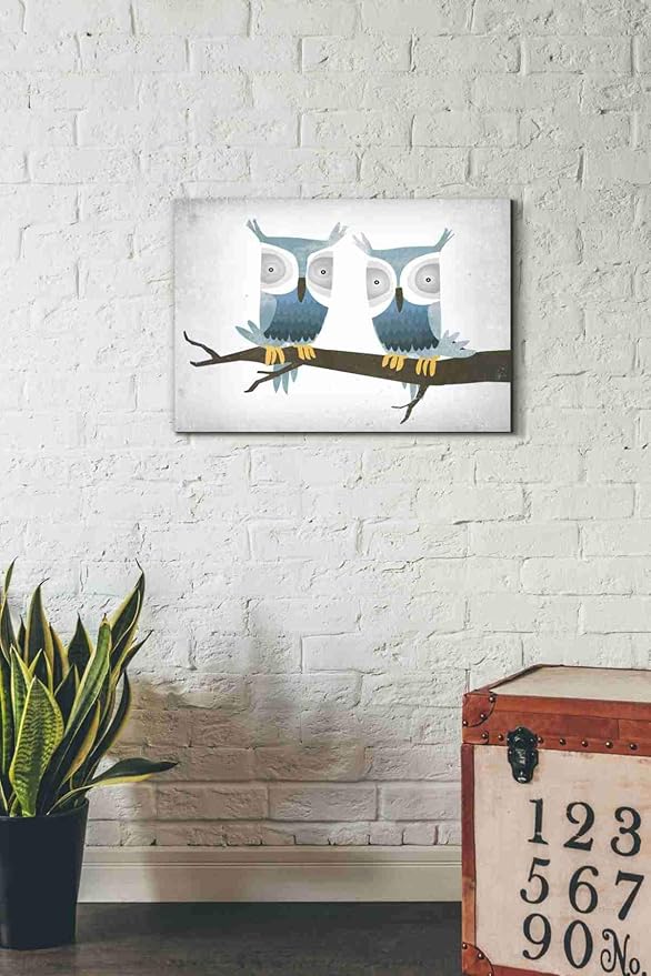 Epic Graffiti 'Tan Owls Bright' by Ryan Fowler, Canvas Wall Art, 26"x18"