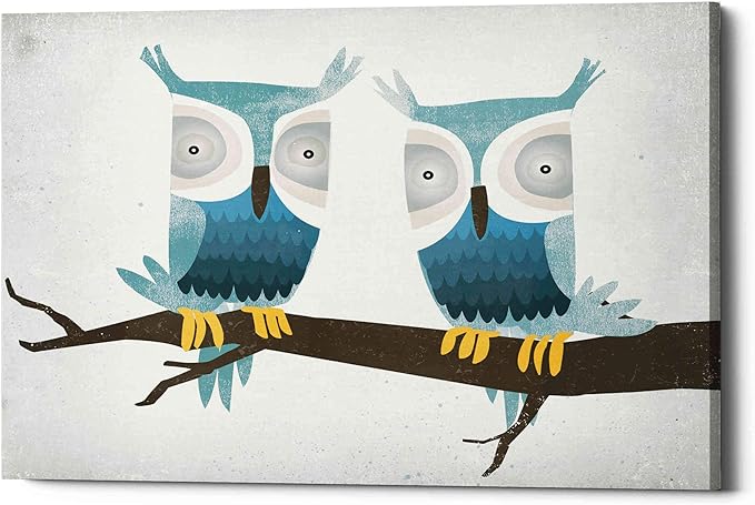 Epic Graffiti 'Tan Owls Bright' by Ryan Fowler, Canvas Wall Art, 34"x26"