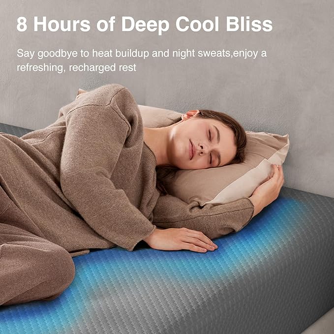Novilla Queen Mattress 12 Inch, Queen Memory Foam Mattress for Cool Night Sleep & Pressure Relief, Thermally Balanced Foam Mattresses for Heat Dissipation, CertiPUR-US Certified Mattresses in a Box