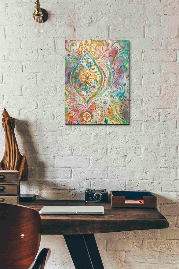 Epic Graffiti 'Boho Paisley II' by Danhui Nai, Canvas Wall Art, 12"x16"