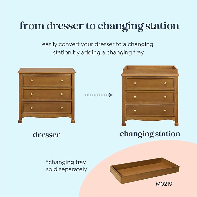 DaVinci Kalani 3-Drawer Dresser in Chestnut