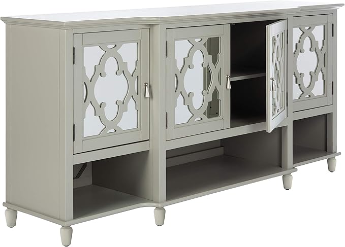 Safavieh Couture Home Juliette Contemporary Grey Mirrored Sideboard