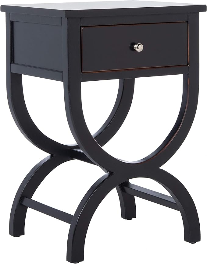 SAFAVIEH Home Collection Maxine Black 1-Drawer Acccent Table