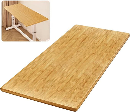 Universal Solid Wood Tabletop, 47.2"x19.7"x0.8" DIY Multi-Purpose Desktop, Rectangular Countertop for Washer Stand, Shelf Board, Workbench & Dining Table, Compatible with Standing Desk Bases
