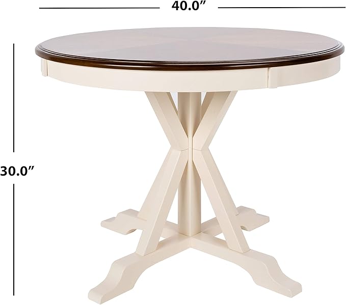 Safavieh Home Shay White and Natural 5-piece Dining Set