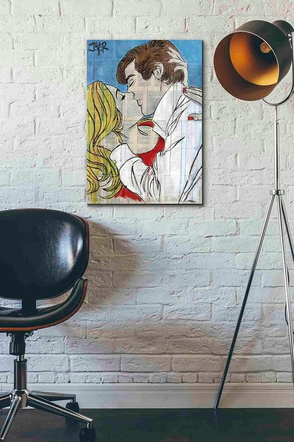 Epic Graffiti 'Pop Romantics' by Loui Jover, Canvas Wall Art, 18"x26"