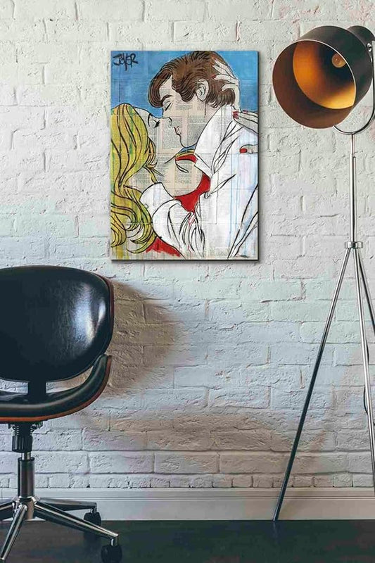 Epic Graffiti 'Pop Romantics' by Loui Jover, Canvas Wall Art, 18"x26"