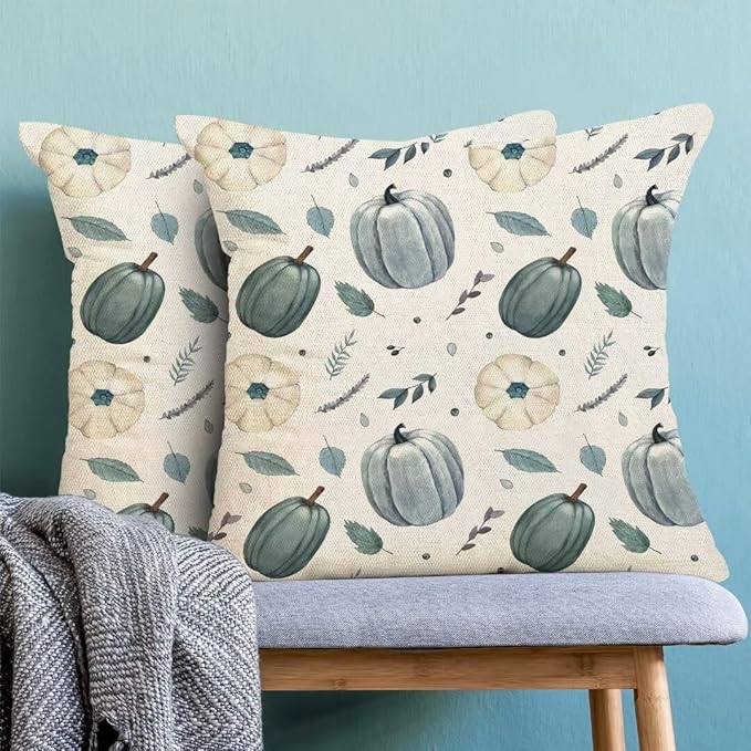 BETGINY Fall Pillow Covers 18X18 Inch Set of 2 Autumn Pumpkin Decorative Throw Pillow Covers Farmhouse Fall Decor Harvest Throw Pillow Cover Thanksgiving Decorations for Sofa Couch Home
