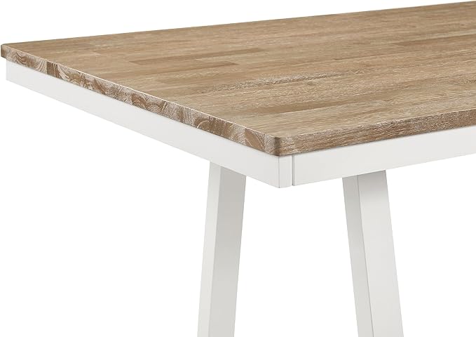 Coaster Home Furnishings Hollis Rectangular Counter Height Dining Table Brown and White