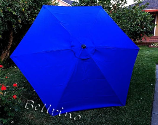 BELLRINO DECOR 10ft 6 ribs Replacement ROYAL BLUE STRONG AND THICK Umbrella Canopy (Canopy Only) ROYAL-106