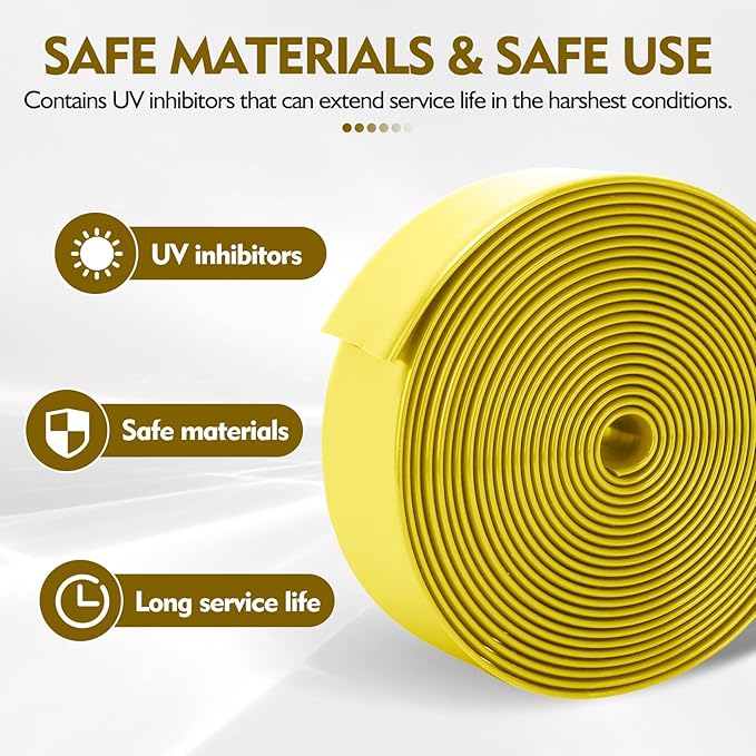 LukLoy 2" Wide 20ft Long Vinyl Straps for Patio Chairs Repair DIY + 20 Rivets, Replacement Straps for Lawn Chairs Patio Garden Balcony Outdoor Lounge Dining Furniture Repair, Yellow