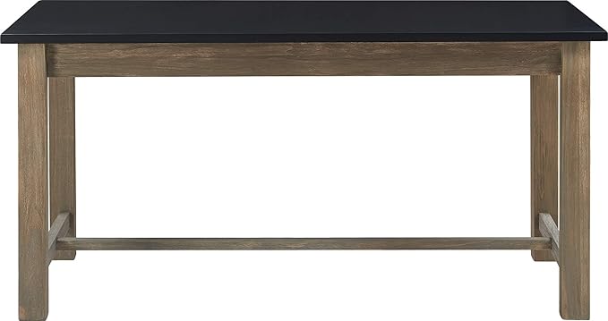 Tommy Hilfiger Elmhurst Dining Table, Black and Weathered Grey