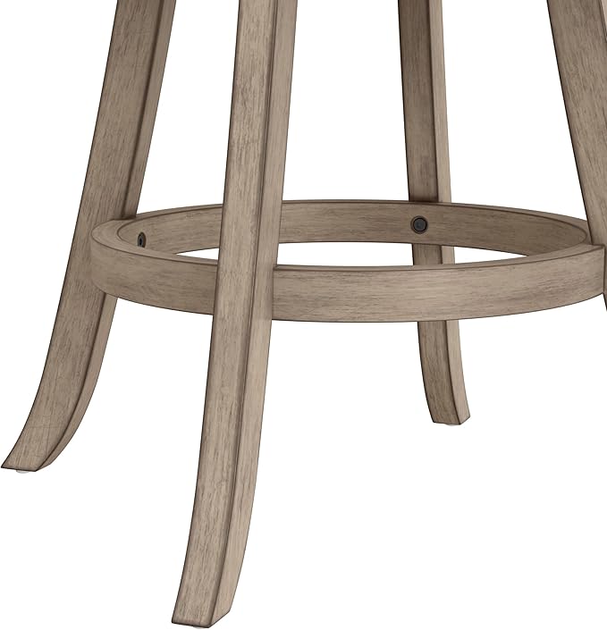 Hillsdale Laymon Modern Wood Swivel Counter Height Stool, Gray Brown