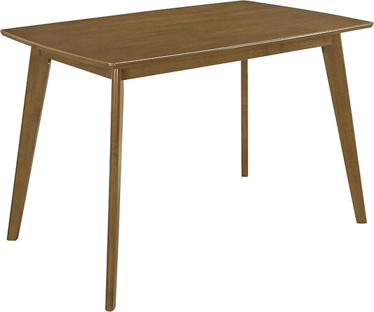 Coaster Home Furnishings - Kersey - Wood - 47-Inch Rectangular Dining Table with Angled Legs, Chestnut Finish, Mid-Century Modern Style - Dining Room & Home Kitchen - Chestnut - 103061