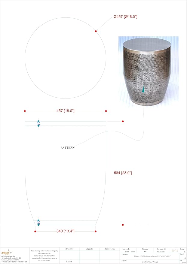 SIMPLIHOME Johnsen Metal Table - 18 inch Wide Solid Iron Round Accent Table in Antique Silver, Boho Side or End Table for Living Room, Bedroom or Family Room with Etched Web Pattern, Assembled