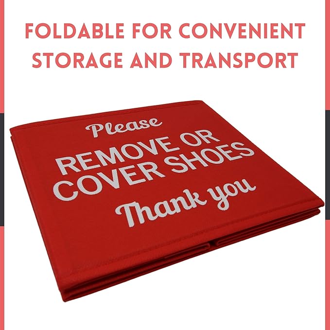 Shoe Cover Box | Disposable Shoe Bootie Holder For Realtor Listings and Open Houses, Please Remove Your Shoes Sign, Real Estate Agent Supplies