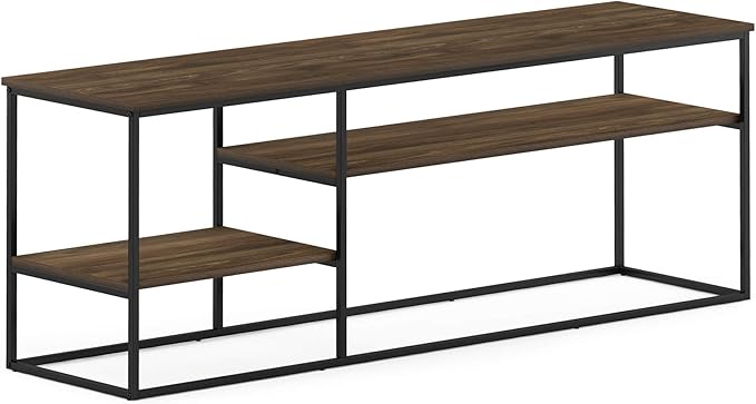 Furinno Moretti Modern Lifestyle TV Stand, Columbia Walnut