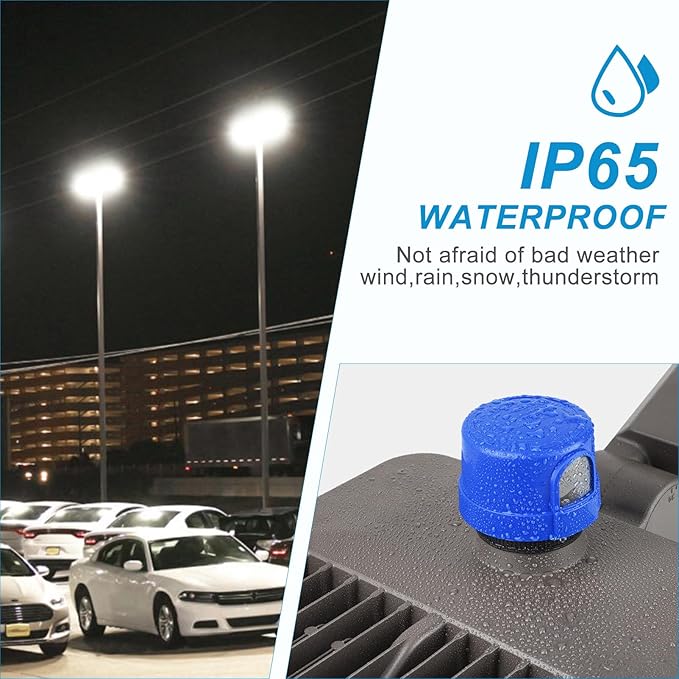2Pack 480W LED Parking Lot Lights ETL 72000lm (Eqv.2000W MH/HPS) 5000K Led Parking Lot Lighting with Smart Photocell for Yard/Driveway- 7Yrs Warranty (Coverage: 66~120Ft at Height:30~55Ft)